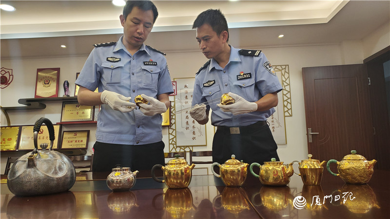 百万黄金茶壶密室失窃 警方16小时破案追赃